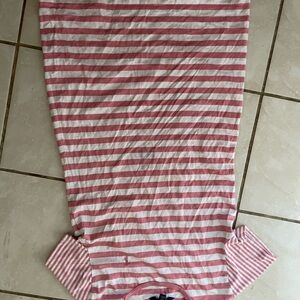 Polo by Ralph Lauren Pink and White Striped Dress